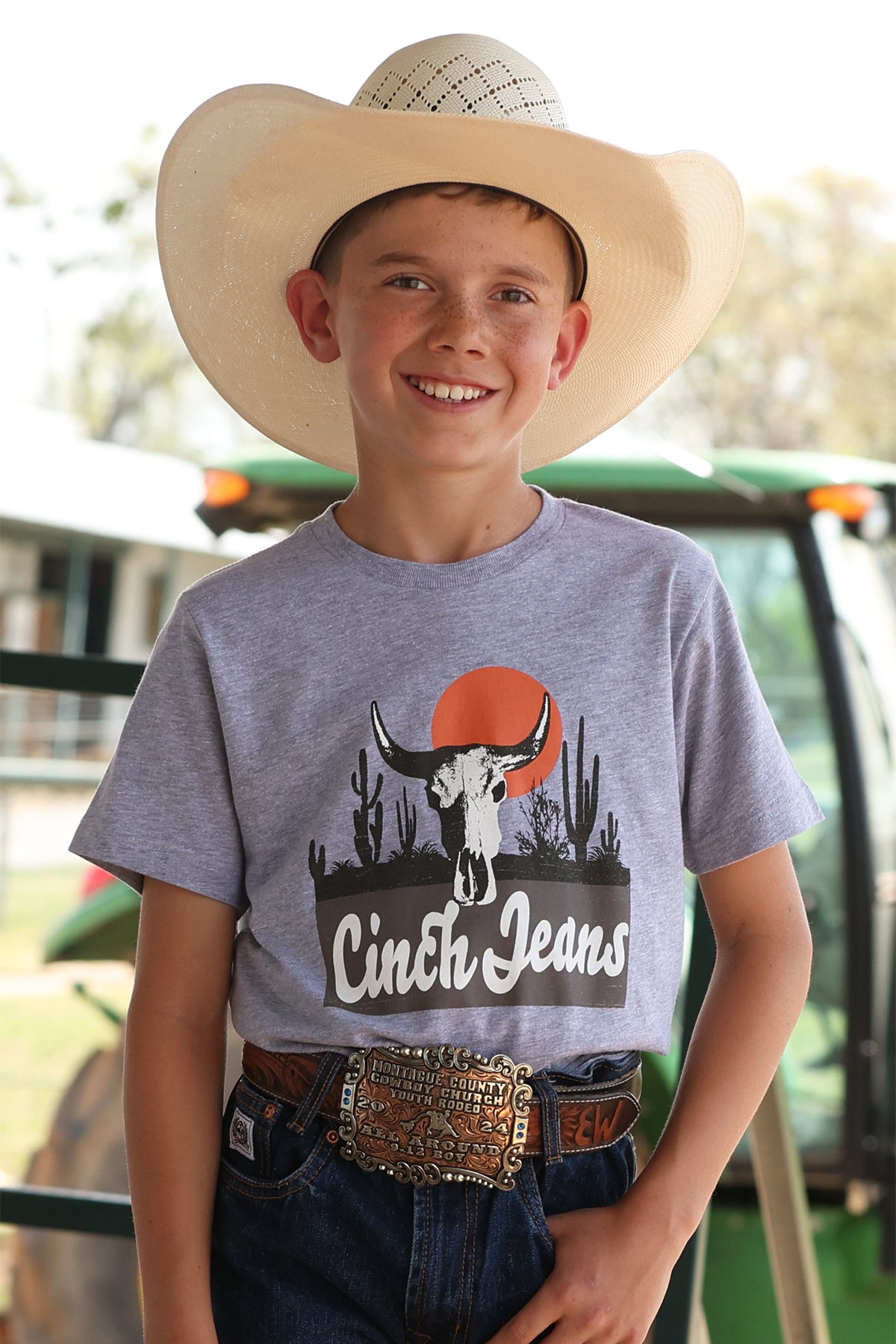 Boy's Cinch Grey Tee