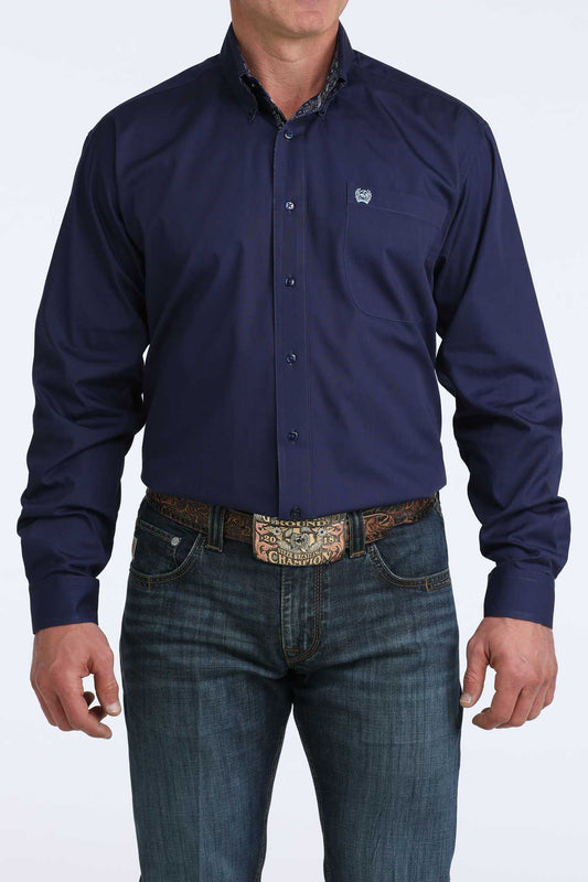 Men's Cinch Solid Royal L/S Shirt