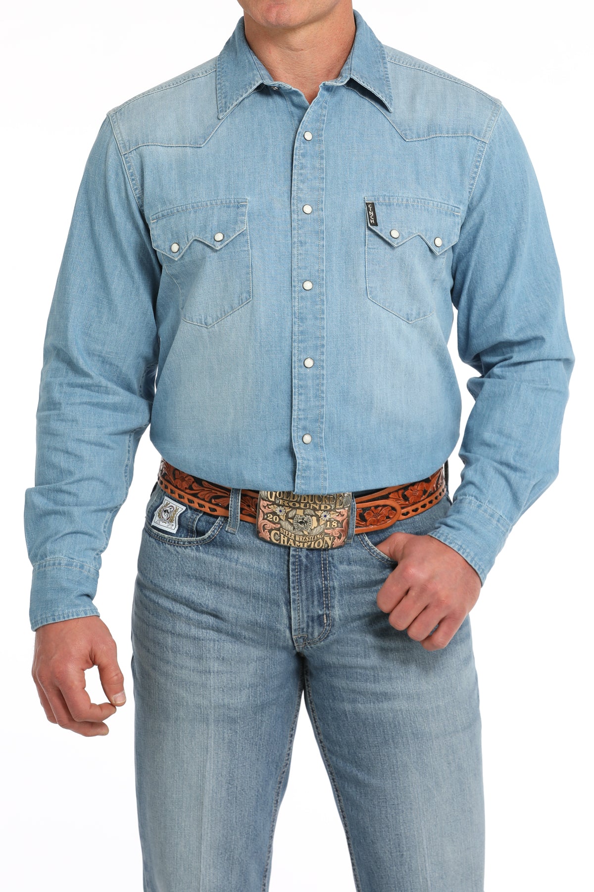 Men's L/S Denim Modern Shirt