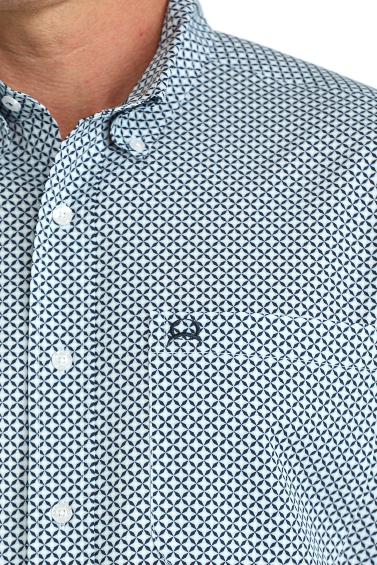 Cinch Mens Arenaflex s/S Light Blue Shirt