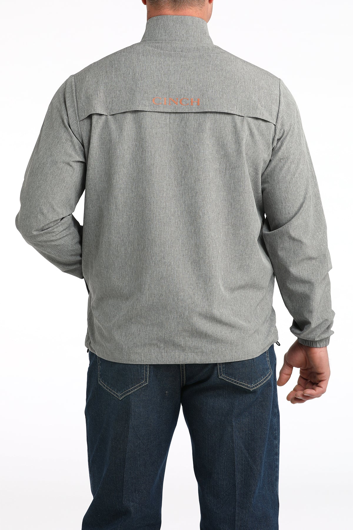 Mens Cinch Gray Quarter Zip Pullover