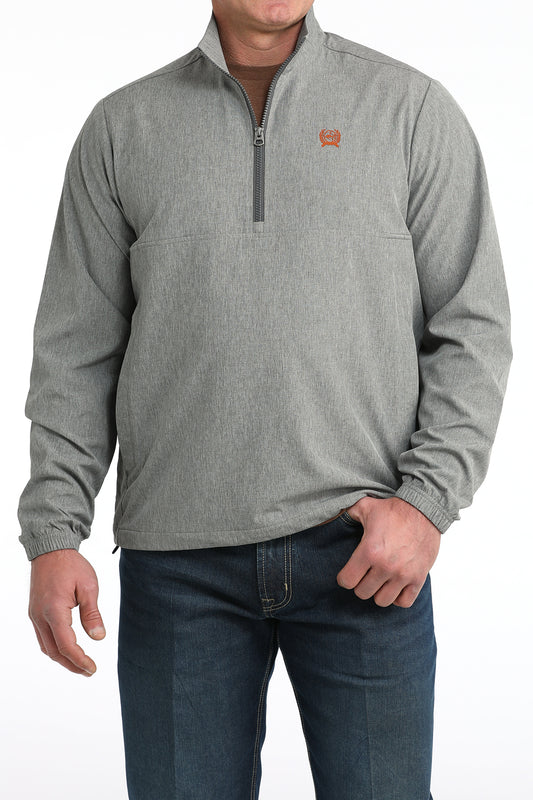 Mens Cinch Gray Quarter Zip Pullover