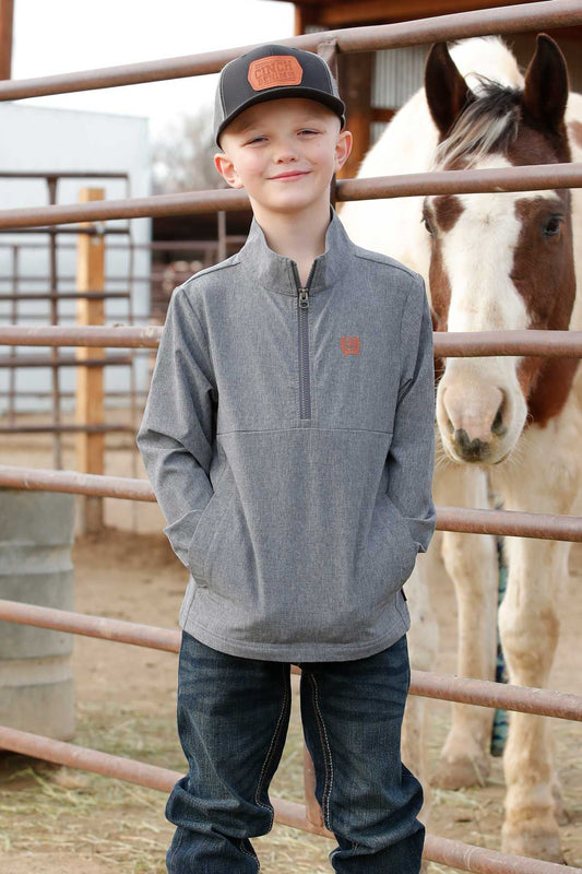 Boys Cinch Gray Windbreaker