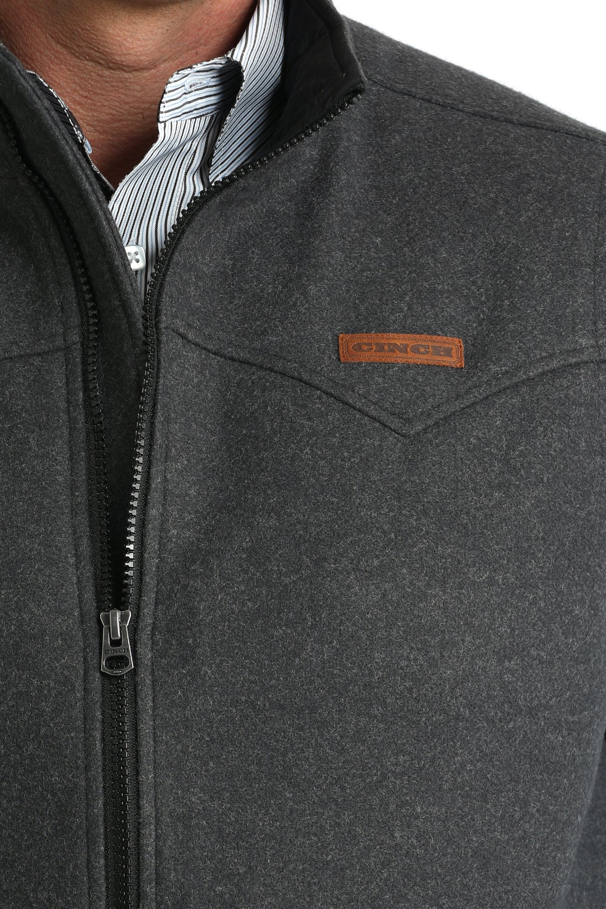 Mens Cinch Charcoal Vest