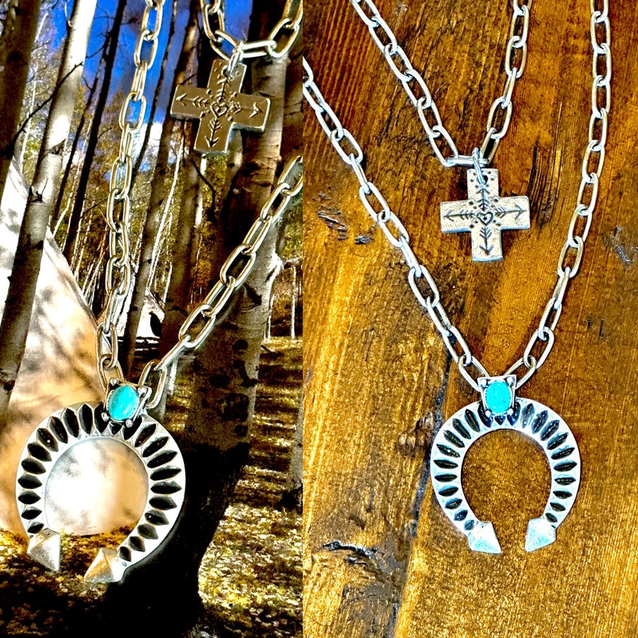 Naja Adjustable Paper- Clip Charm Necklace
