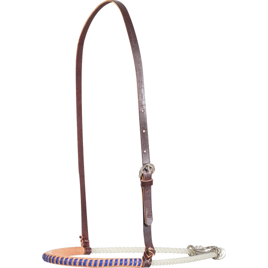 BLUE Single Rope Noseband with Lace Cover