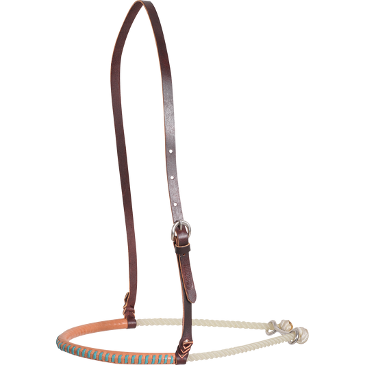 TURQUOISE Single Rope Noseband with Lace Cover