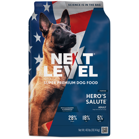 Next Level Hero's Salute Dog Food 40 lb IN STORE ONLY!