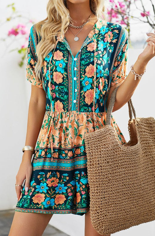 Blooming for You Boho Romper