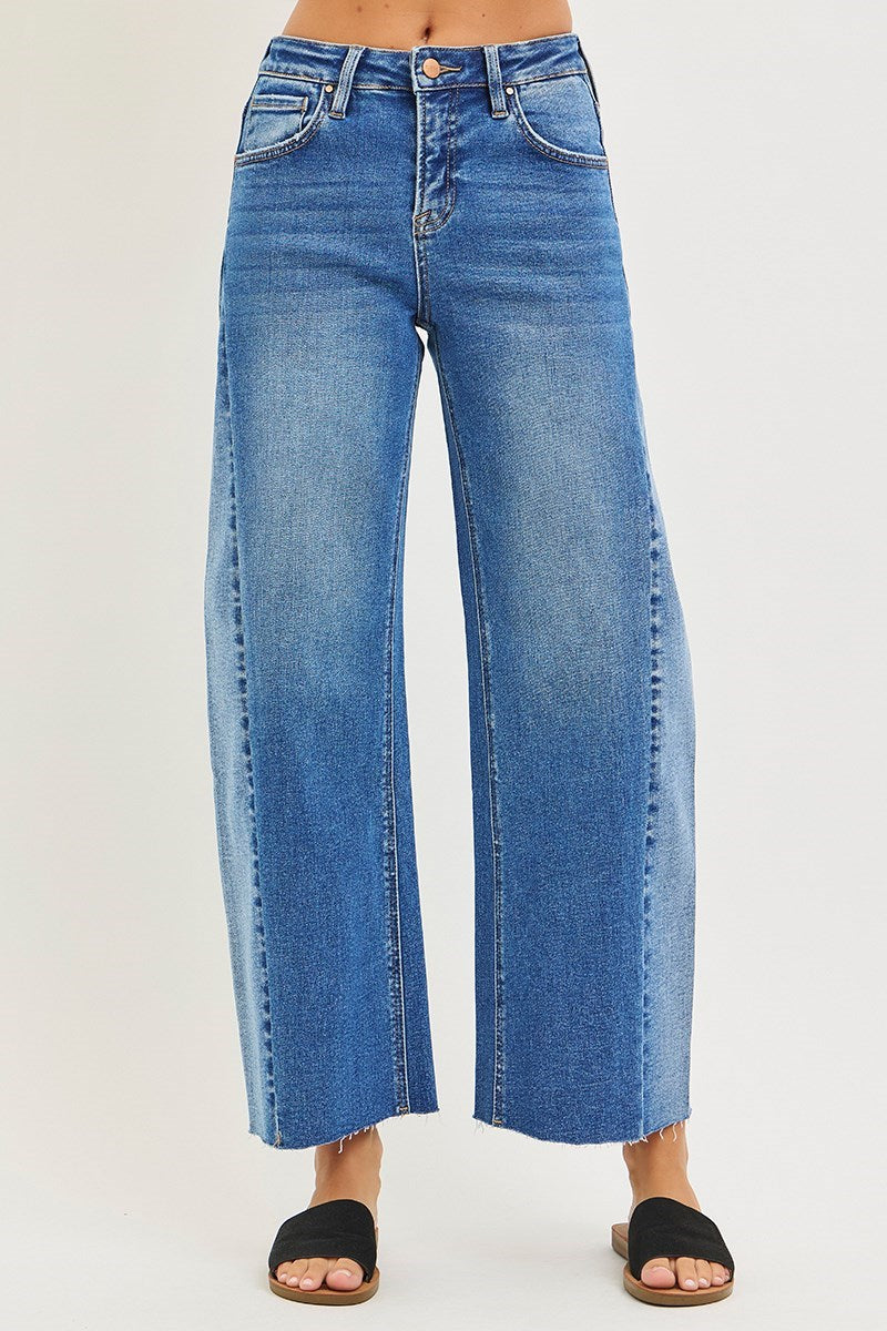 Slouchy Cropped Barrel Jeans