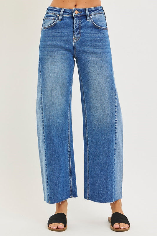 Slouchy Cropped Barrel Jeans