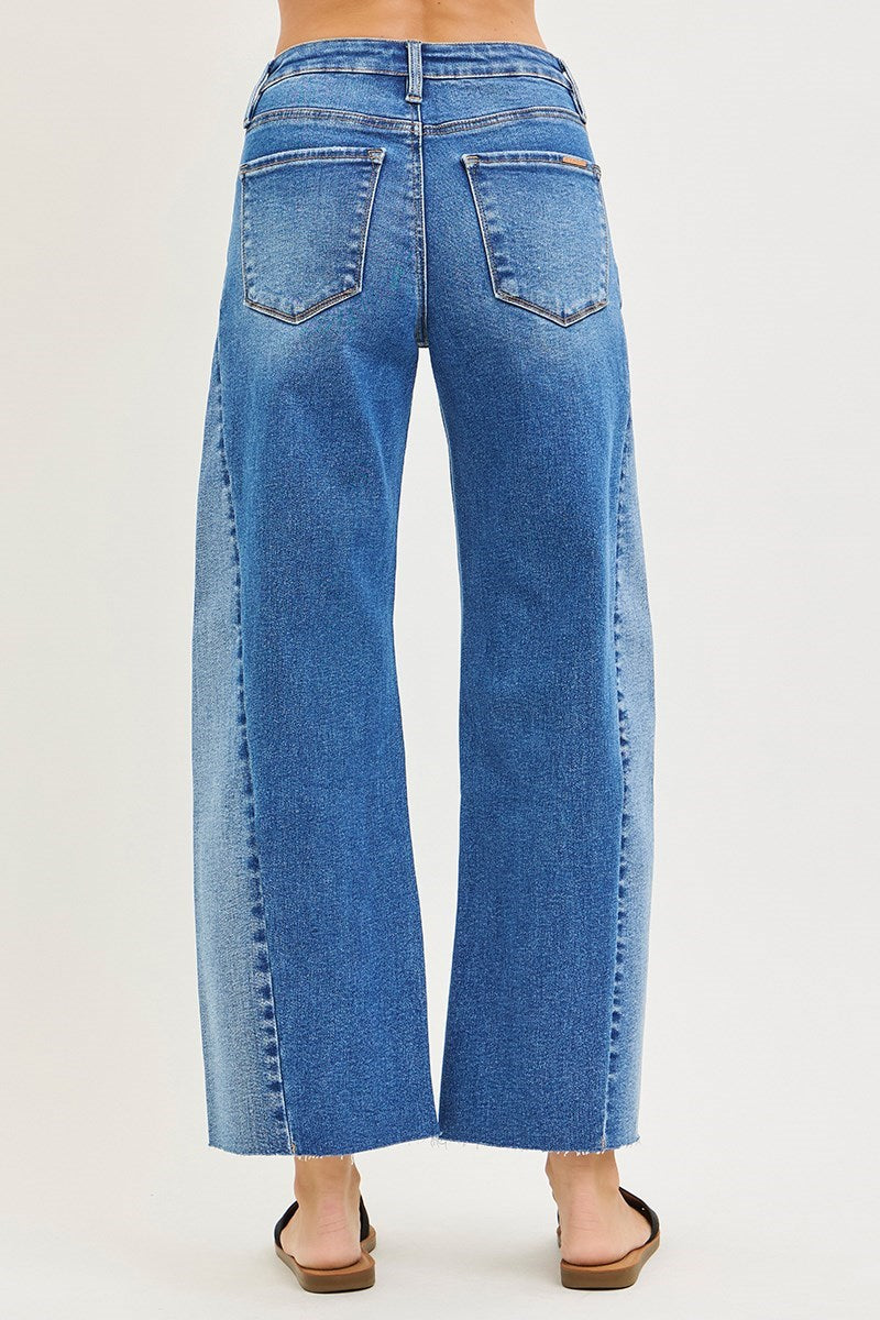 Slouchy Cropped Barrel Jeans