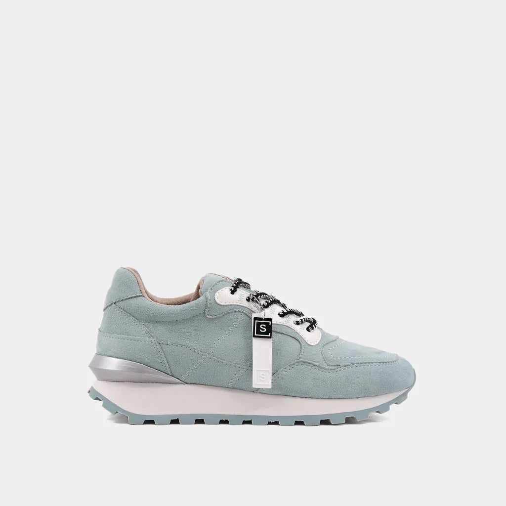 PHOEBE Aqua Suede