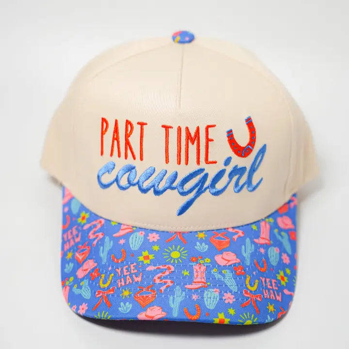 Part Time Cowgirl Canvas Cap