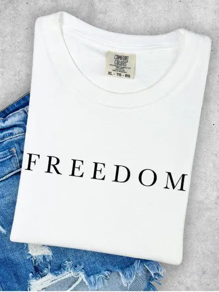 Patriotic Freedom Comfort Colors Tee