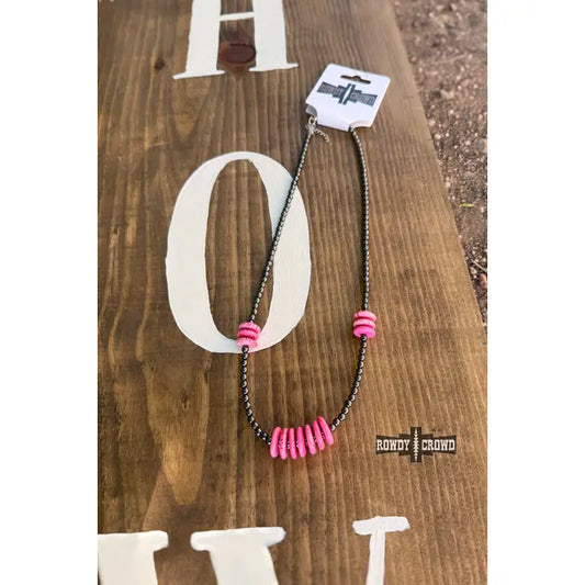 Pink Pony Necklace