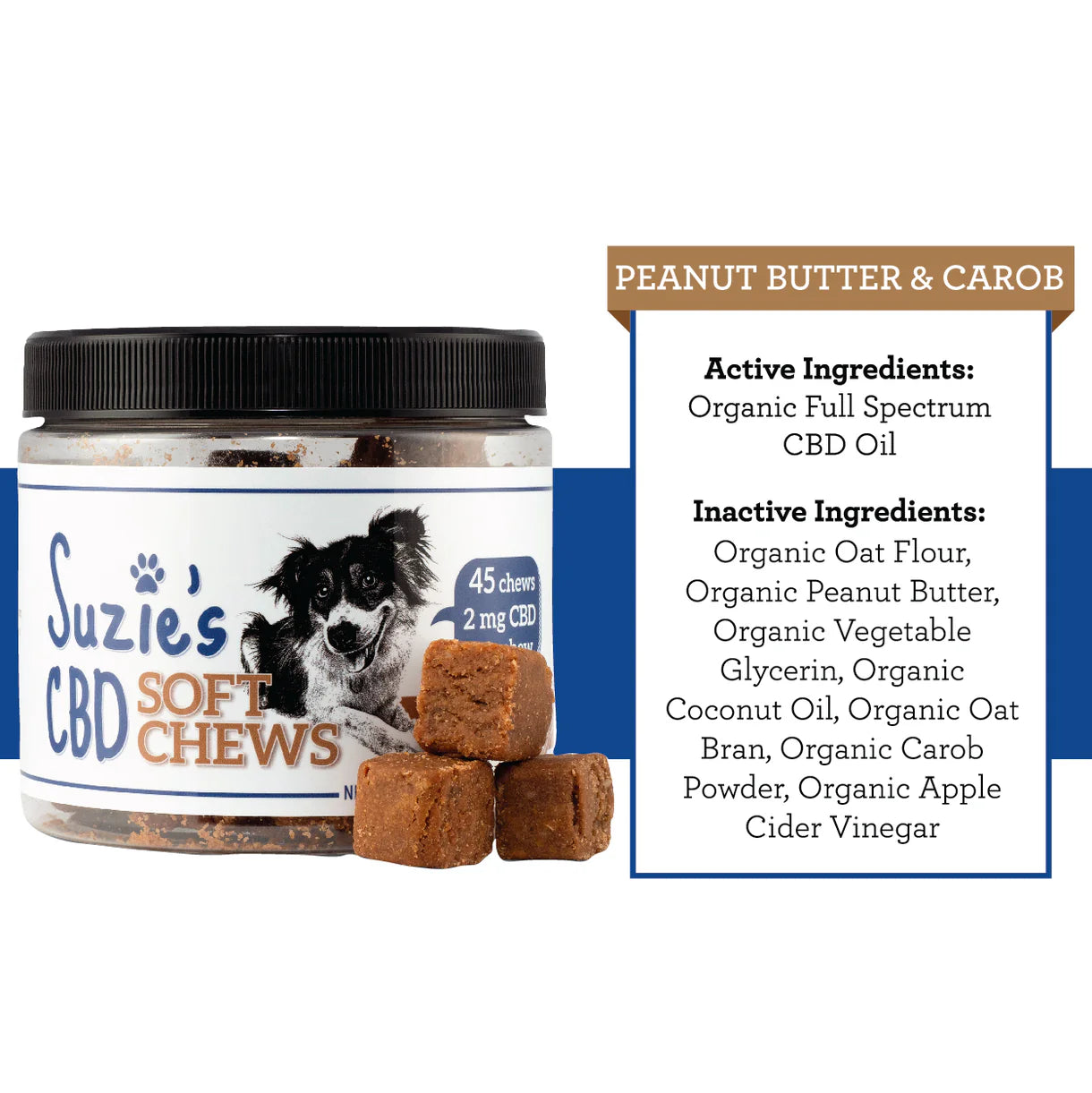 CBD Soft Treat - PB & Carob 7.5oz