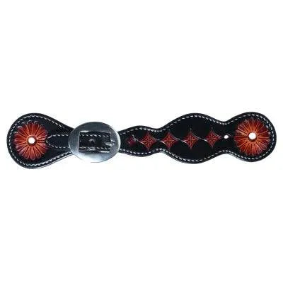 Professionals Choice Diamond Etched Spur Straps