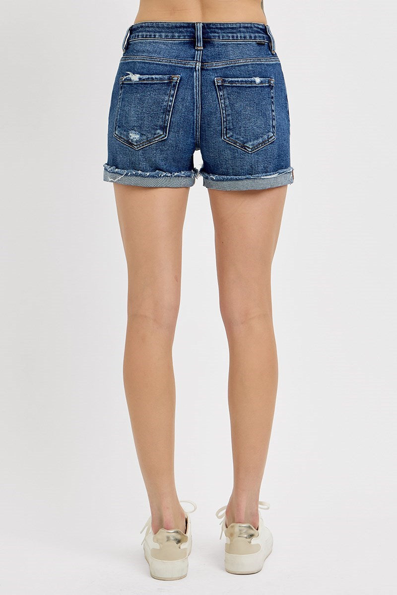 Risen Mid Rise Cuff Shorts