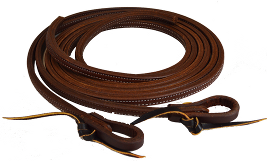 1/2" Doubled and Stitched Split Reins (Dark Oil)
