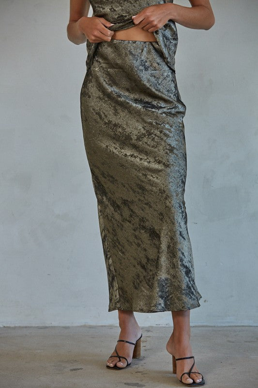 DARK BRONZE HOLLY SKIRT AND TOP