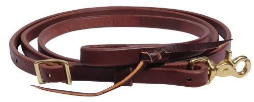 Ranch Heavy Oil Harness Leather Roping Reins
