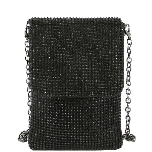 Rhinestone Covered Crossbody Bag