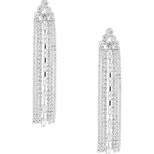 Rhinestone Fringe Crystal Baguette Tassel