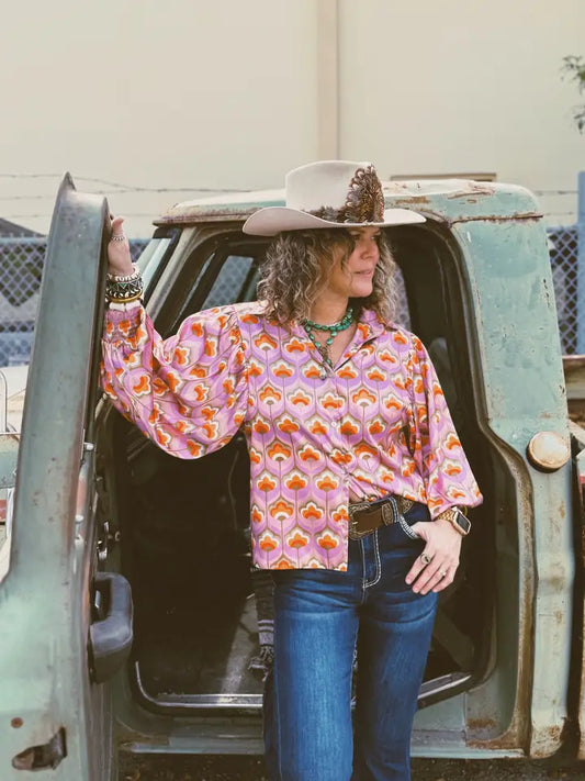 Room At the Top Balloon Sleeve Blouse