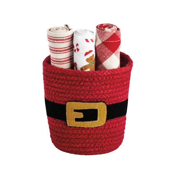 Santa Basket Towel Set