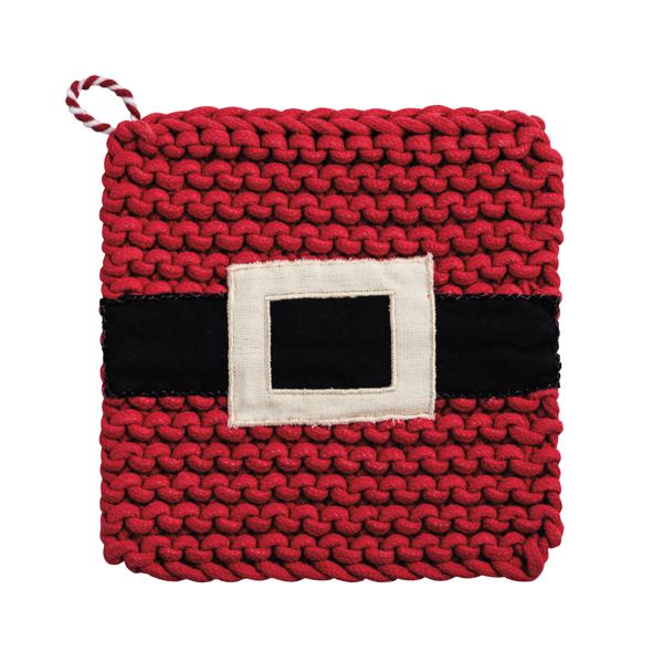 Santa Belt Christmas Potholder