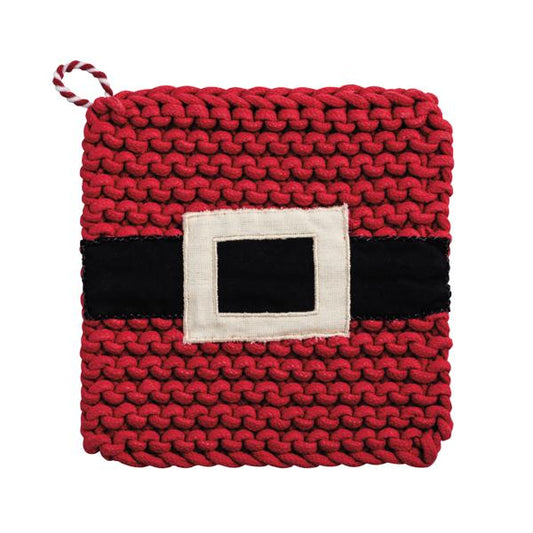 Santa Belt Christmas Potholder