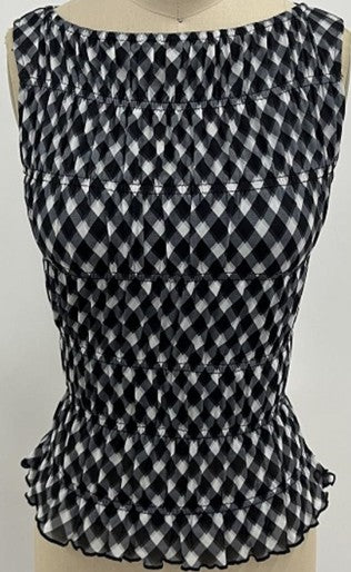 Sleeveless Smocked Top