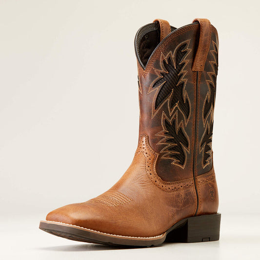 Sport Cool VentTEK Cowboy Boot DARK TAN|TWO TONE TAN