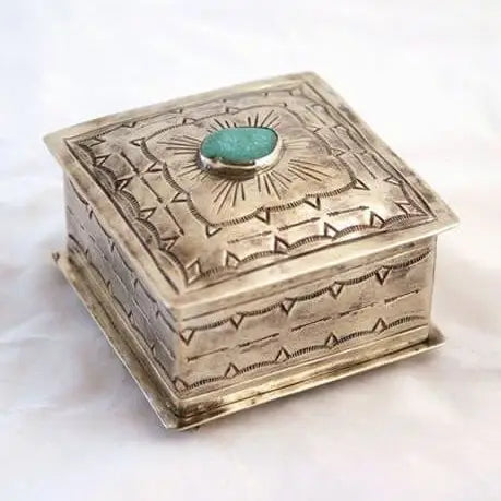 Stamped Box w/ Turquoise