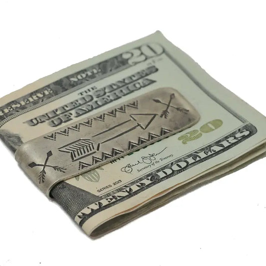 Stamped Money Clip - Arrow