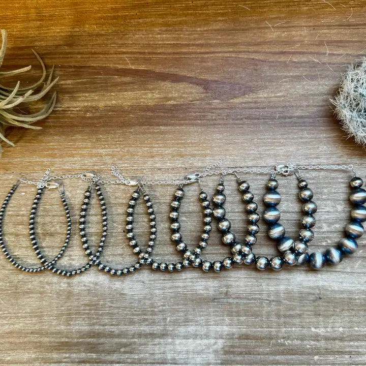 Sterling Silver Pearl Bracelet – Available in All Sizes