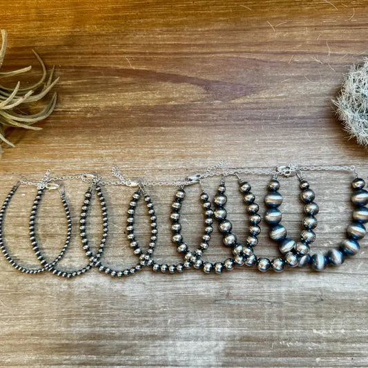 Sterling Silver Pearl Bracelet – Available in All Sizes