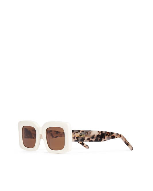 THE KENDALL IVORY & BLONDE TORT-BROWN