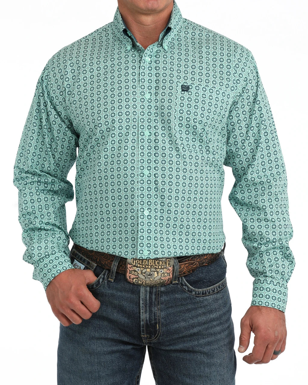 CINCH TURQUOISE GEOMETRIC PRINT