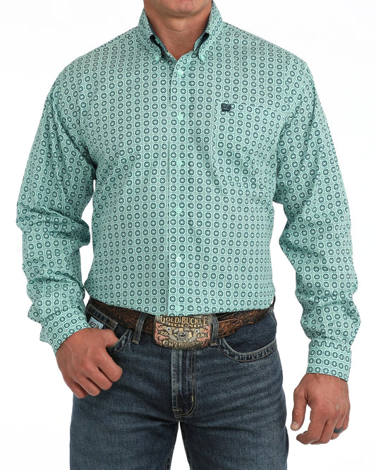 CINCH TURQUOISE GEOMETRIC PRINT