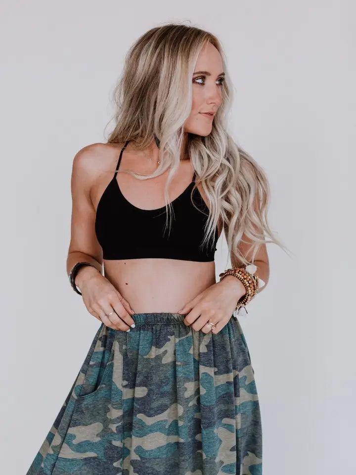 Tattoo Bralette - Black