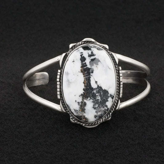 Vernon Johnson White Buffalo & Sterling Silver Bracelet