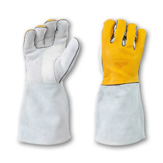 Golden Arm - Stick/MIG Leather Cowhide Welder Gloves - W572