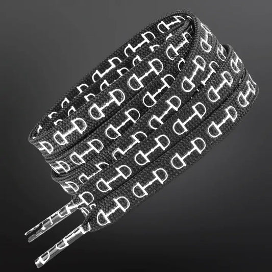 Western Equestrian Snaffle Bit Print Shoelaces 45”