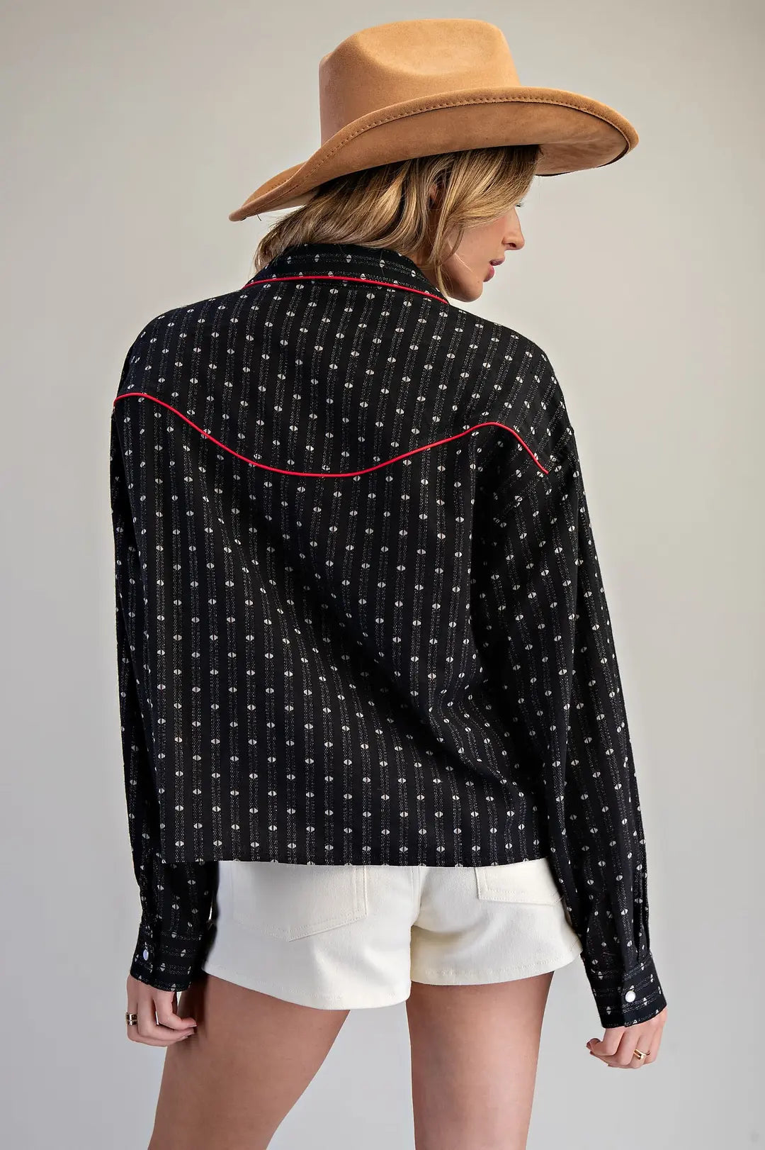 Western Embroidered Button Down Shirt