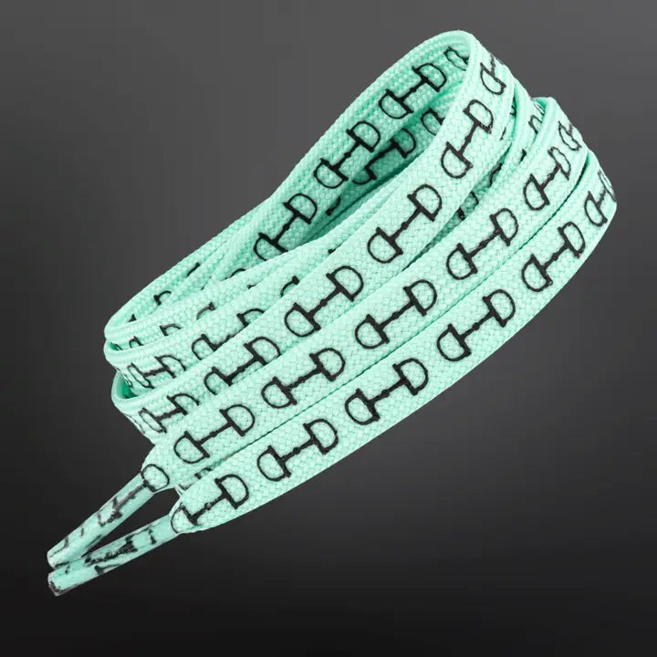 Western Equestrian Snaffle Bit Print Shoelaces 45”
