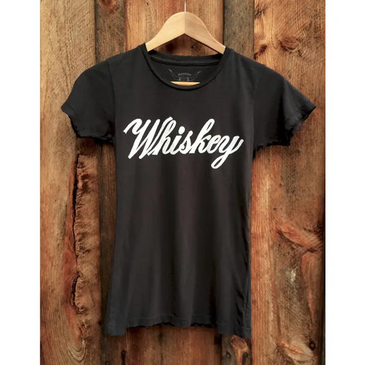 Whiskey Women's Vintage Tee Black/White