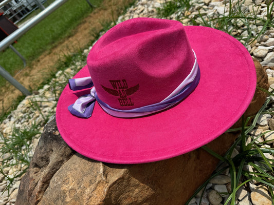 Hot Pink Wild as Hell Western Cowboy Hat