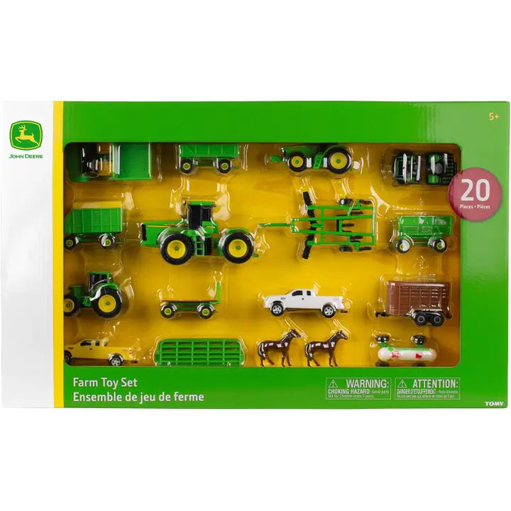 20-piece John Deere vehicle set by Tomy